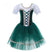 green / XXS - Ballet Dress Toddler - Velvet Short Sleeve Tutu with Built-In Underpants Toddler Girl Dance Clothes