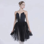 Adult Ballet Tutu Skirts Soft Tulle Practice Skirt Mid-Length Dance Skirt High-End Design with Two Layers for Professional Dancers - DancerInn - 29396604747959 - 29396604747959