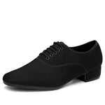 Salsa Dance Shoes for Men - Professional Soft Sole Lace Up Breathable Mesh Ballroom Dancing Shoes for Latin Tango & Modern Dance Practice - DancerInn  - 32687990669495 - 32687990669495