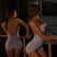 Paars / XS - Backless halterbodysuit - Dansbretelpakje met open rug en ingebouwde beha voor Latin Bachata Salsa