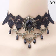 gothic beaded necklaces for women