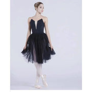 Adult Ballet Tutu Skirts Soft Tulle Practice Skirt Mid-Length Dance Skirt High-End Design with Two Layers for Professional Dancers - DancerInn