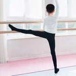 Boys Ballet Tights - Slim Fit High Stretch Solid Color Black Dance Tights for Kids - DancerInn  - 33398584475831 - 33398584475831