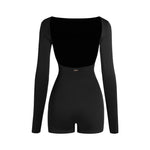Long Sleeve Leotards - Women's Backless Built-In Bra Latin Dance Bodysuits for Performance - DancerInn  - 33540774985911 - 33540774985911