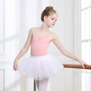 Ballet Skirt Tutu for Girls - Fluffy Soft Yarn 4-Layer Tulle Kids Dance Mini Skirt for Toddler&Children - DancerInn 