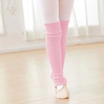 Ballet Leg Warmers Dance for Girls Knitted Stirrup Long Leg Socks Suit Yoga, Gym, and Fitness - DancerInn Pink / L - 33468461744311 - 33468461744311