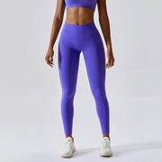 Women Athletic High Waist Leggings Seamless Yoga Gym Tights Stretchy Fitness Activewear Pants - DancerInn