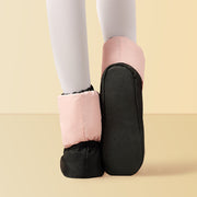 Ballet Warm Up Booties - Winter Ballet Boots Warm Up Dance Shoes, Breathable Fleece, Non-Slip Sole DancerInn
