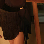 latin dance fringe skirt for rehearsal - 38196972748983 - 38196972748983