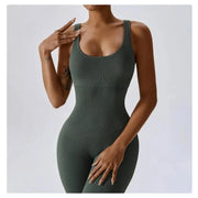 One-Piece Seamless Yoga Suit Stretch Bodysuit Fitness Workout Gym Dance Clothes for Women - DancerInn