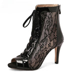 lace embroidery dance women shoes peep toe latino milk shoes - 35875086958775 - 35875086958775