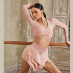 Fringe Dance Skirt - Multicolor Tassel Skirts with Built-in Shorts for Latin Dance - 32140114395319 - 32140114395319