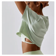 Short Sleeve Cotton Fitness Dance Crop Top Casual Yoga & Running T-Shirt for Women - DancerInn