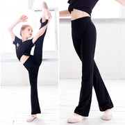 Bell Bottom Pants for Girls - Flared Leggings with High Waist for Kids Ballet, Dance, Yoga & Workout - DancerInn 