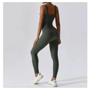 One-Piece Seamless Yoga Suit Stretch Bodysuit Fitness Workout Gym Dance Clothes for Women - DancerInn