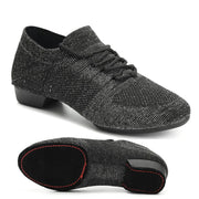 Dance Shoes for Jazz Dance Salsa Dance Shoes for Women Knitted Latin Ballroom Practice Shoes DancerInn