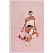 Women's Latin Dance Practice Top with Strapless Collar Breathable Elastic Fabric Built-In Bra - DancerInn