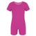 Rose / XS - Boys Gymnastics Leotard - Short Sleeve Solid Color High Stretch Ballet Leotards for Girl and Boy