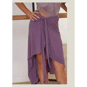 Women Irregular Wrap Silk Fringe Latin Dance Skirt for Tango and Salsa Dance ZY2450 - DancerInn