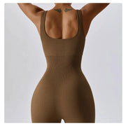 One-Piece Seamless Yoga Suit Stretch Bodysuit Fitness Workout Gym Dance Clothes for Women - DancerInn