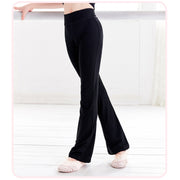Bell Bottom Pants for Girls - Flared Leggings with High Waist for Kids Ballet, Dance, Yoga & Workout - DancerInn 