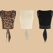 sexy open back dance costume tops