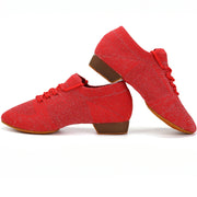 Dance Shoes for Jazz Dance Salsa Dance Shoes for Women Knitted Latin Ballroom Practice Shoes DancerInn