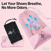 Pointe Shoe Bag - Breathable Mesh Canvas Drawstring Ballet Shoe Bag, Dance Bag for Shoes - DancerInn  Kids Dance Accessories