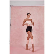 Women's Latin Dance Practice Top with Strapless Collar Breathable Elastic Fabric Built-In Bra - DancerInn