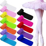 Ballet Dance Tights Girls Footed Soft Comfortable High Elasticity Fade-resistant Tights - DancerInn  - 33348379410615 - 33348379410615