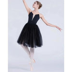 Adult Ballet Tutu Skirts Soft Tulle Practice Skirt Mid-Length Dance Skirt High-End Design with Two Layers for Professional Dancers - DancerInn - 29396584300727 - 29396584300727