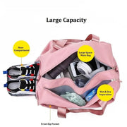 Women’s Waterproof Gym Bag with Dry Wet Separation Shoulder Strap for Fitness Training Travel Dance - DancerInn