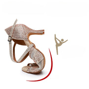 shoes dance latino woman silver