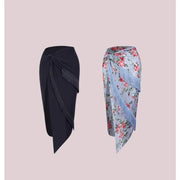 Women's Split Fringe Latin Dance Skirt with Handcrafted Round Waist Ring and 3D Mermaid Cut - DancerInn