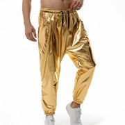 Mens Shiny Pants - Metallic Sweatpants for Dance, Club, Stage, Performance, Rave, Hip Hop, and Streetwear - DancerInn 