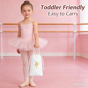 Pointe Shoe Bag - Breathable Mesh Canvas Drawstring Ballet Shoe Bag, Dance Bag for Shoes - DancerInn  Kids Dance Accessories