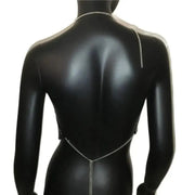 Backless Sequin Crop Tops Sexy Metallic Gold Silver Tanks for Women Summer Beach Club Fashion - DancerInn