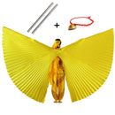 Belly Dance ISIS Wings with Sticks – Belly Dancing Accessories for Women and Children - Gold - Open / S