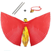 Professional Egyptian Belly Dance Costume ISIS Wings with Sticks for Women and Children - DancerInn