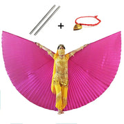 Professional Egyptian Belly Dance Costume ISIS Wings with Sticks for Women and Children - DancerInn