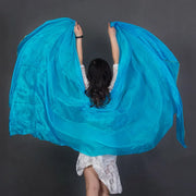 pink 100% silk belly dance hip scarf