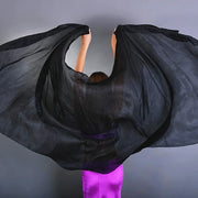 bright red belly dancing scarf of hip
