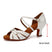Weiß - 6 cm Absatz / US 4,5/EU 34 - Latein-Tanzschuhe mit Absatz – Satin-Übungsschuhe mit mittelhohem Absatz und Wildledersohle für Damen und Mädchen, Salsa und Bachata