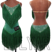 dance dress with layered fringe