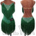 dunkelgrün / XXXS - Fransenkleid mit Strasssteinen - Trägertop mit offenem Rücken, Latein-Tanzkleid zu verkaufen, Salsa Bachata