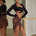 Leopard01 / XS - Short Skirt Latina - Black Leopard Fringe Latin Dance Skirts for Women with Built-in Underwear for Salsa Samba Rumba Tango