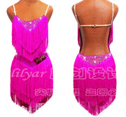 one piece latin dance performance dress