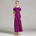 Purple Red / S - Short Sleeve Prom Dresses with Spaghetti Straps for Ballroom, Dance Parties & Formal Events