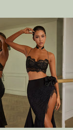 Black Sports Bra – Lace Spaghetti Strap Dance Bra Top with pads for Latin Samba Salsa Rumba - DancerInn Dance Bra Tops & Crop Top   - 34997377171639 - 34997377171639