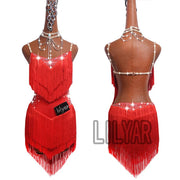 camisole latin competition dance dress
